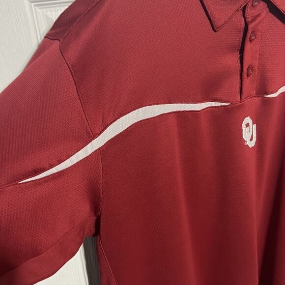🔥🔥 Vintage Nike OU SOONERS Sphere Dry Performance Polo Shirt - EXCELLENT - XXL - Picture 8 of 10
